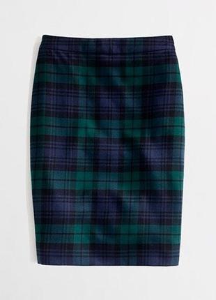 Шерстяная высокая шотландская юбка в клетку marks &amp;spencer