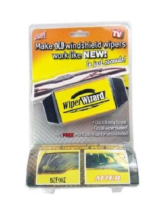Очищувач двірників wiper wizard (black yellow) | відновник автомобільних двірників4 фото