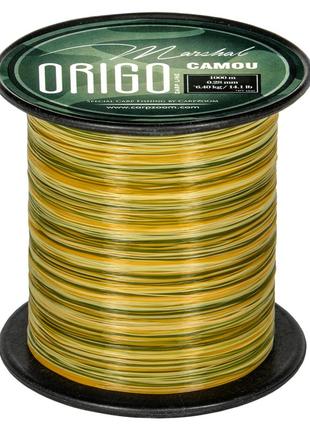 Профессиональная карповая леска marshal origo fishing line 1000м 0,30, 0,33,