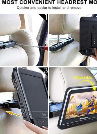 Сток портативний dvd-плеєр з двома екранами для автомобіля naviskauto5 фото