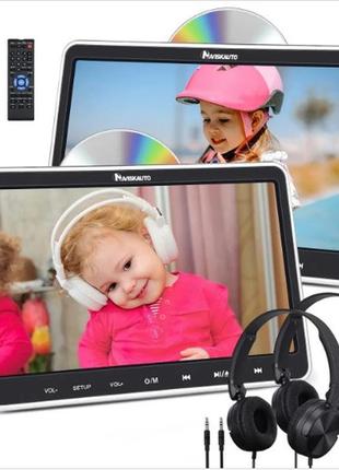 Сток (2 шт.)naviskauto 2  dvd-плеєр 128 gb в автомобіль  з навушниками