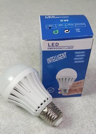 Лампочки б/к аварійна led-лампочка з акумулятором 5 watt