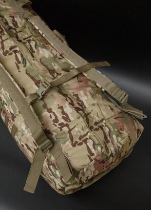 Тактичний баул мультикам для всу 110л військовий баул зсу армійський баул сумка похідний баул рюкзак сумка9 фото