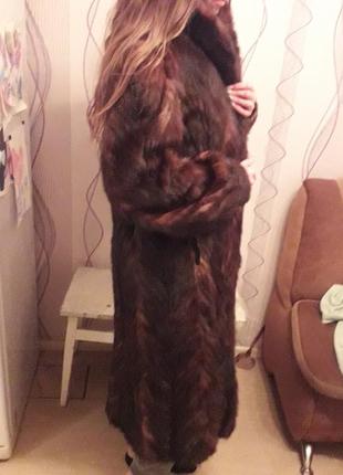 Женская зимняя кожаная норковая шуба xxl