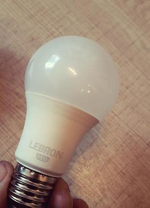 Светодиодная led лампа lebron 12w ватт на 220v вольт e27