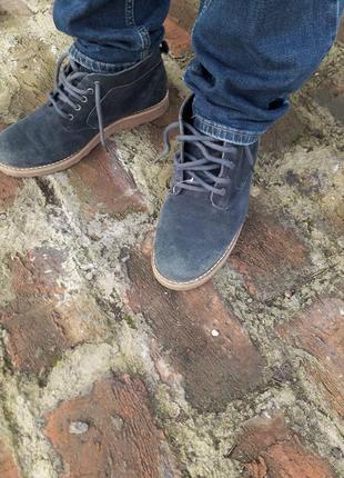 Мужские замшевые ботинки осенние обувь кожаные 432 фото
