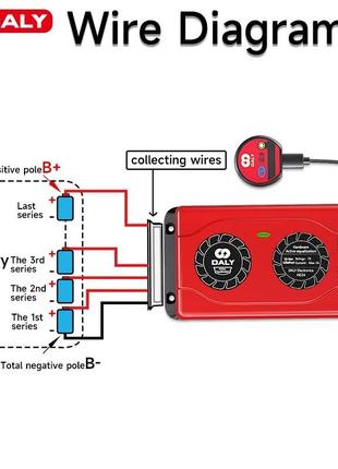 Активный смарт балансир smart bms для lifepo4 li-ion 16s4 фото