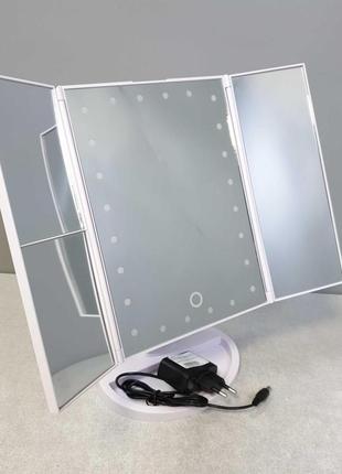 Б/у тройное зеркало со ставнями led miror