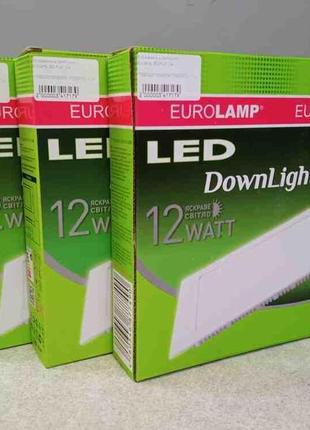 Вбудовані світильники б/у eurolamp led-pls-12/4