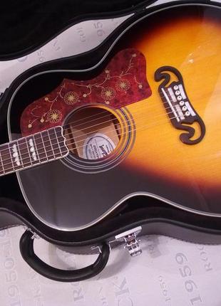 Акустическая гитара полуакустическая gibson j200 2 ts china fishman