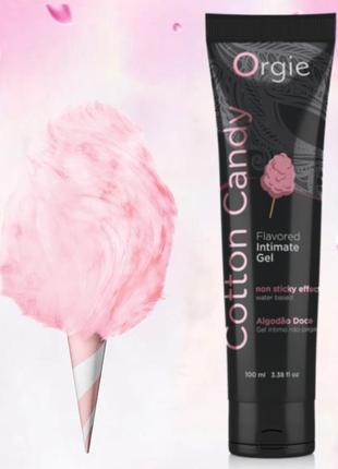 Оральный лубрикант с вкусом и ароматом сладкой ваты "lube tube cotton candy" от orgie 100 мл.