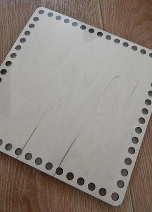 Деревянное квадратное донышко для вязаных корзин, 40*40см