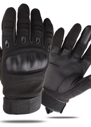 Перчатки тактические primo carbon полнопалые, сенсорные, размер l - black