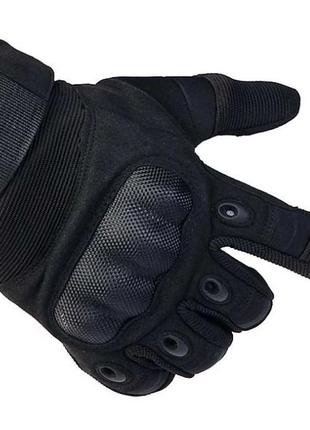 Перчатки тактические primo carbon полнопалые, сенсорные, размер l - black