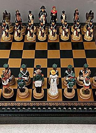 Настільна гра б/у подарунковий набір шахи "бородинське бій"9 фото