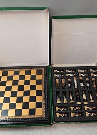 Настільна гра б/у подарунковий набір шахи "бородинське бій"2 фото