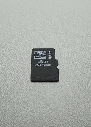 Карта флэш памяти  б/у microsd 4gb