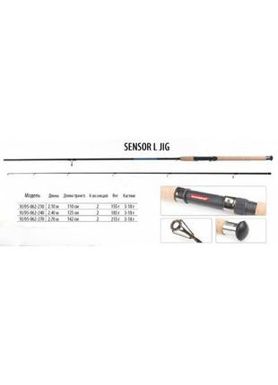 Спиннинг bratfishing sensor l jig 2,7м/тест 3-18гр