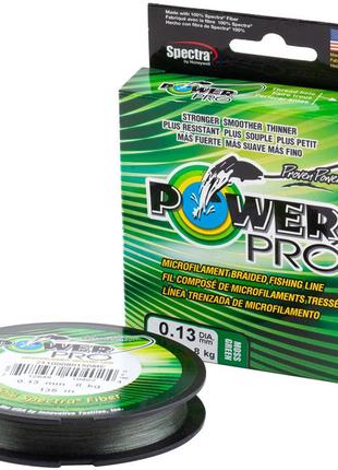 Шнур power pro (moss green) 135m 0.15mm 20lb/9.0kg