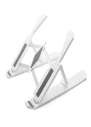 Yui подставка для ноутбука multi-position foldable bracket jc-25 8х22см. цвет: белый