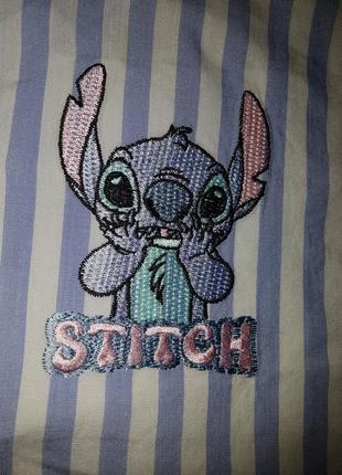 Пижама disney стич лето, комплект микрофибра-модал, stitch xs р-р 158 см подросток8 фото