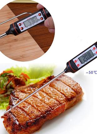 Кухонный цифровой термометр primo bbq - black