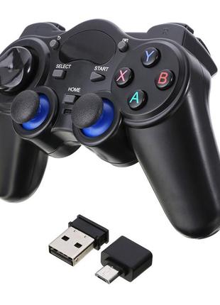 Беспроводной геймпад джойстик primo game для android tv box, smart tv, планшета + переходник microusb-usb