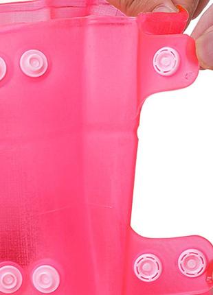 Бахіли на взуття гумові від води та бруду lesko sb-108 2xl 42-43 (pink)-lvr2 фото