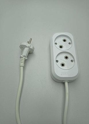 Удлинитель сетевой фильтр б/у удлинитель 2 розетки 2,5 - 3,0 м без заземления