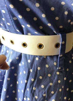 Коттоновое платье в горошек в стиле 60-х винтаж от hearts and roses💜8 фото