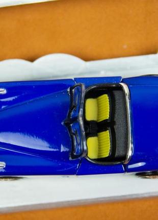 Модель авто, колекційна, die-cast retro car blue4 фото