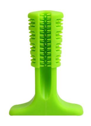 Жевательная игрушка для собак dog chew brush зеленая (l)