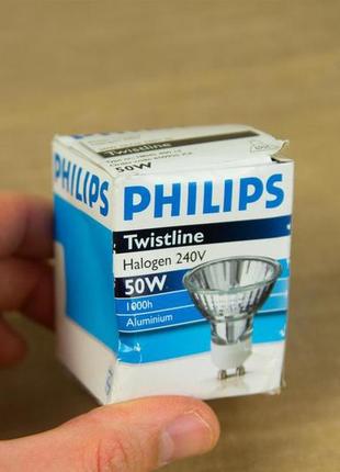 Лампочка галогеновая philips 50w 240v twistline