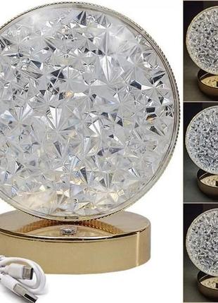 Настольная лампа с кристаллами и бриллиантами creatice table lamp 19 4 вт1 фото