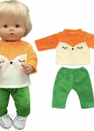 Одежда для куклы пупса my little baby лисичка
