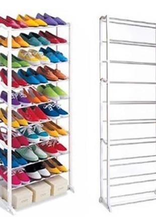 Подставка для обуви 10 полок на 30 пар amazing shoe rack