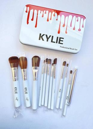 Пензлики для макіяжу make up brush set білі