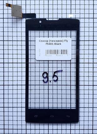 Тачскрин fly fs401 stratus 1 сенсор для телефона черный