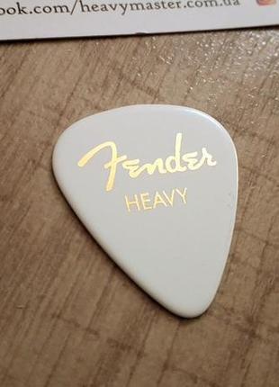 Медіатор медіатори fender heavy оригінал для електрогітари, гітари, прості медіатор1 фото