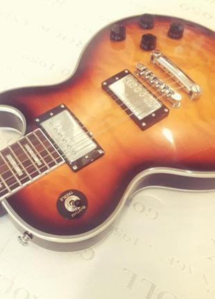 Електрогітара gibson les paul custom sunburst lux china8 фото