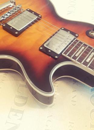 Електрогітара gibson les paul custom sunburst lux china6 фото