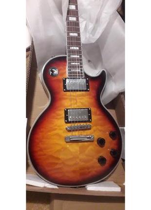 Електрогітара gibson les paul custom sunburst lux china2 фото