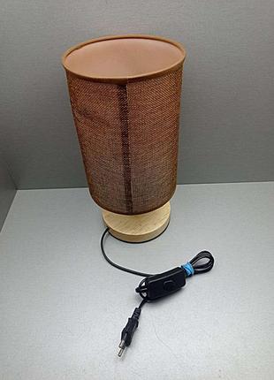 Настільна лампа б/у приліжкова настільна лампа тканинна5 фото