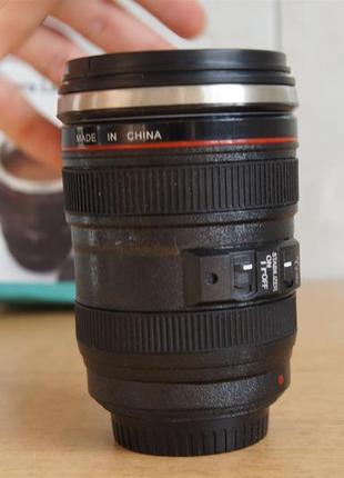 Термо кружка об'єктив для фотоапарату (300мл)3 фото