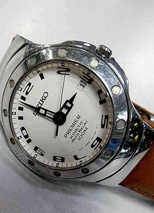 Наручний годинник б/к seiko 5j22-0d60 premier kinetic1 фото