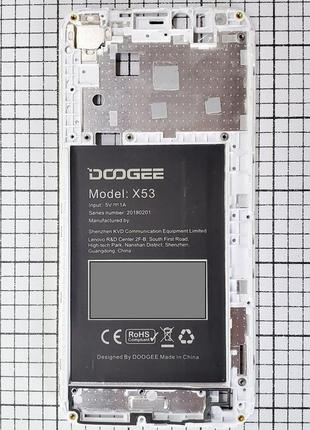 Рамка модуля doogee x53 средняя часть для телефона б/у!!! original