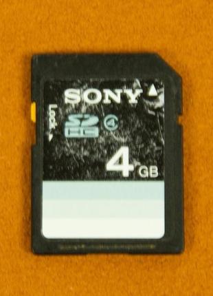 Карта памяти sony sd 4gb