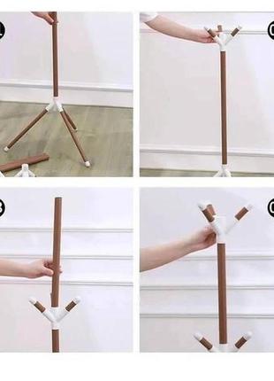 Підлогова вішалка-стійка для одягу coat rack чорна