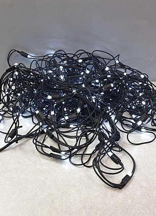 Новорічний декор б/у гірлянда вулична "штора" 200 led 18w