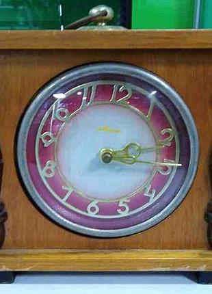 Часы настольные каминные интерьерные б/у часы настольные маяк3 фото